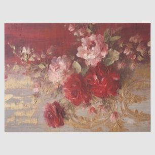 Vintage Bordeaux-Rose Seidenpapier