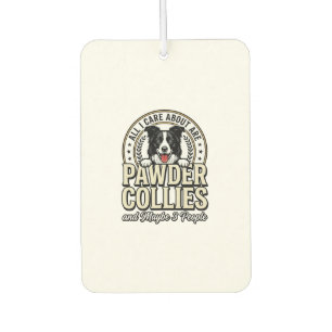 Vintage Border Collie Hundeliebhaber Lustiges T-Sh Autolufterfrischer
