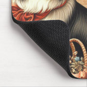 Vintage Border Collie Malerei Mousepad (Ecke)