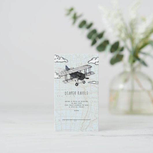 Vintage Bordverschlüsselungskarte Begleitkarte (Stehend Vorderseite)