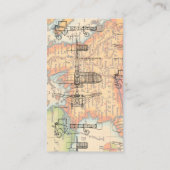 Vintage Bordverschlüsselungskarte Begleitkarte (Rückseite)