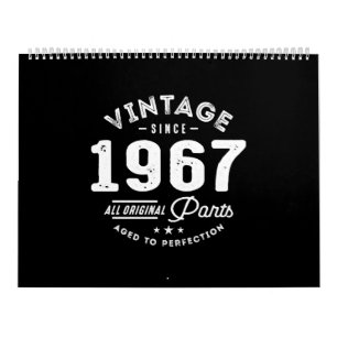Vintage Born in 1967 Kalender