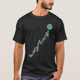 Vintage Börsenkursspalte XRP-Münze zum Mond Cr T-Shirt