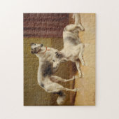 Vintage Borzoi Kunstpuzzle Puzzle (Vertikal)