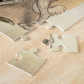 Vintage Borzoi Kunstpuzzle Puzzle (Seite)