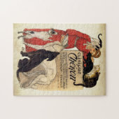 Vintage Borzoi Kunstpuzzle Puzzle (Horizontal)