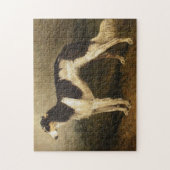 Vintage Borzoi-Malerei Puzzle (Vertikal)