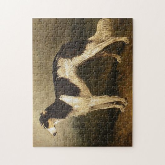 Vintage Borzoi-Malerei Puzzle (Vertikal)