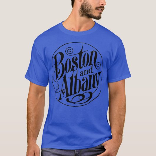 Vintage Boston and Albany Train Railroad T-Shirt (Vorderseite)