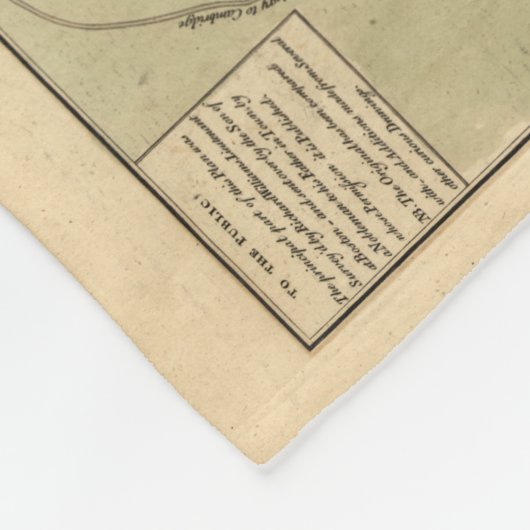 Vintage Boston-Decke Fleecedecke (Ecke)