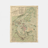 Vintage Boston-Decke Fleecedecke (Vorderseite)