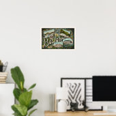 Vintage Boston Frosch Pond Print Poster (Heimbüro)