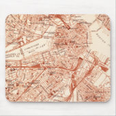 Vintage Boston-Karte Mousepad (Vorne)