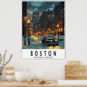 Vintage Boston Poster (Küche)