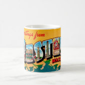 Vintage Boston Postkarten-Tasse Kaffeetasse (Mittel)
