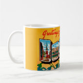Vintage Boston Postkarten-Tasse Kaffeetasse (Links)