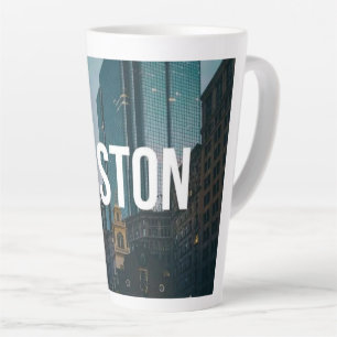 Vintage-Boston-Stadtansicht-Druck - Historische Ar Milchtasse