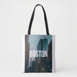 Vintage-Boston-Stadtansicht-Druck - Historische Ar Tasche