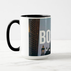 Vintage-Boston-Stadtansicht-Druck - Historische Ar Tasse