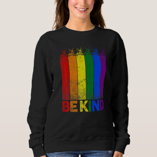 Vintage Boston Terrier Regenbogenflagge Sweatshirt