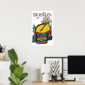 Vintage Boston Travel Poster (Heimbüro)
