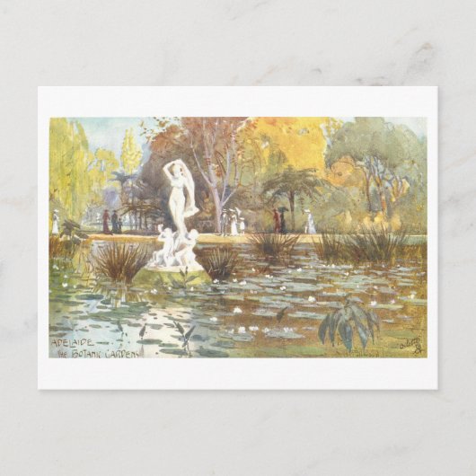 Vintage Botanic Gardens, Adelaide, Australia Postkarte (Vorderseite)