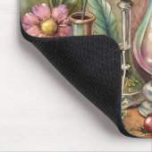 Vintage Botanical Apothecary Bottles  Mousepad (Ecke)
