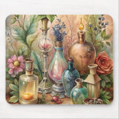 Vintage Botanical Apothecary Bottles  Mousepad (Vorne)