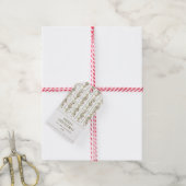 Vintage Botanical Christmas Geschenkanhänger (Mit Garn)