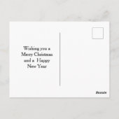 Vintage Botanical Christmas Ornament Postkarte (Rückseite)