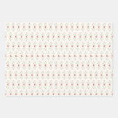 Vintage Botanical Christmas Red Berry Garland Geschenkpapier Set (Vorderseite 2)