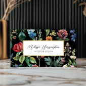 Vintage Botanical Elegance Designer Visitenkarte