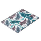 Vintage Botanical Fern Monogram Notizblock (Linke Seite)