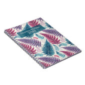 Vintage Botanical Fern Monogram Notizblock (Rechte Seite)