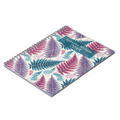 Vintage Botanical Fern Monogram Notizblock (Linke Seite)