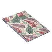 Vintage Botanical Fern Monogram Notizblock (Rechte Seite)