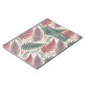 Vintage Botanical Fern Monogram Notizblock (Linke Seite)
