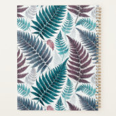 Vintage Botanical Fern Monogram Planer (Rückseite)