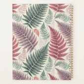 Vintage Botanical Fern Monogram Planer (Rückseite)
