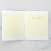 Vintage Botanical Fleurs Poster Postcard Dankeskarte (Innenseite)