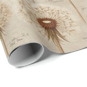 Vintage Botanical Floral Pattern (10) Geschenkpapier (Rolleneckpunkt)