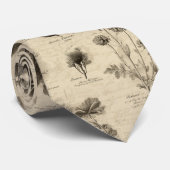 Vintage Botanical Floral Pattern (10) Krawatte (Gerollt)