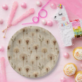 Vintage Botanical Floral Pattern (10) Pappteller (Party)