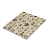 Vintage Botanical Floral Pattern (11) Fliese (Seite)