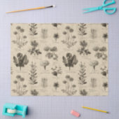 Vintage Botanical Floral Pattern (11) Seidenpapier (Basteln)