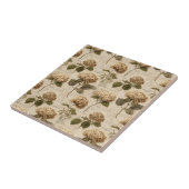 Vintage Botanical Floral Pattern (1) Fliese (Seite)