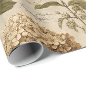 Vintage Botanical Floral Pattern (1) Geschenkpapier (Rolleneckpunkt)