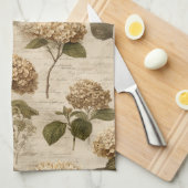 Vintage Botanical Floral Pattern (1) Geschirrtuch (Viertel Falte)