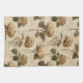 Vintage Botanical Floral Pattern (1) Geschirrtuch (Horizontal)