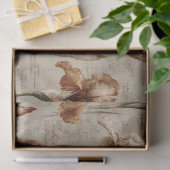 Vintage Botanical Floral Pattern (4) Seidenpapier (Geschenk)